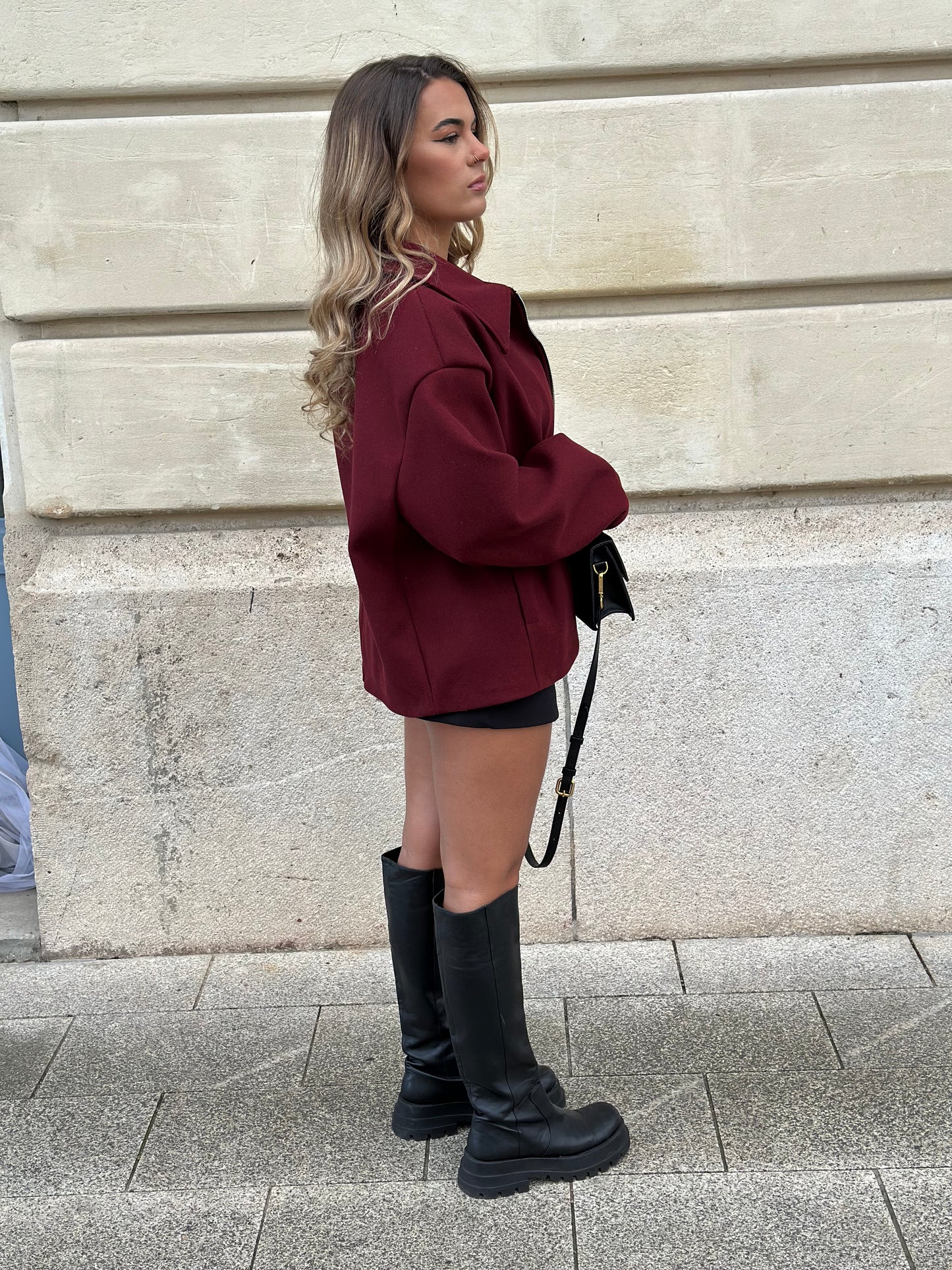 Veste Jun bordeaux