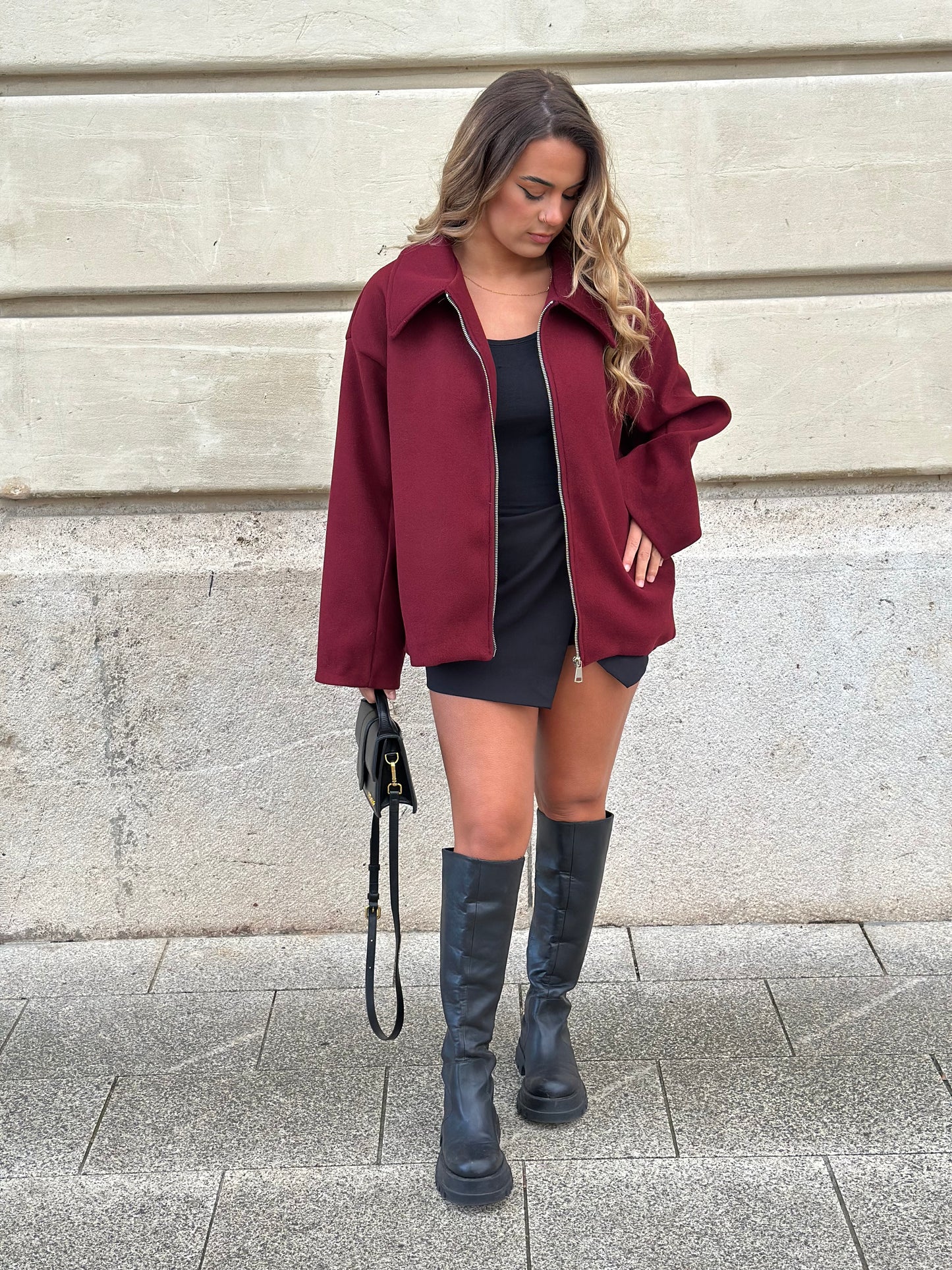 Veste Jun bordeaux