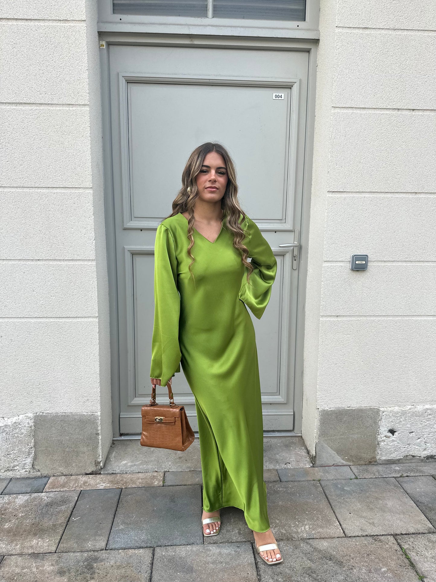 Robe Cadix vert olive