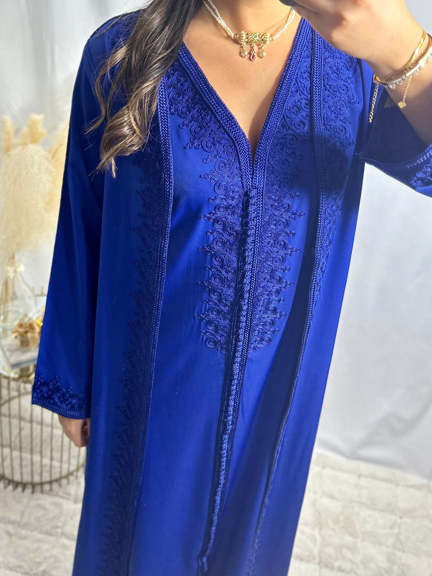 Caftan Kimono Zayna bleu roi