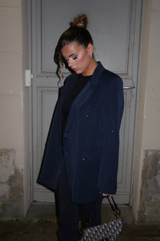 Blazer strass bleu