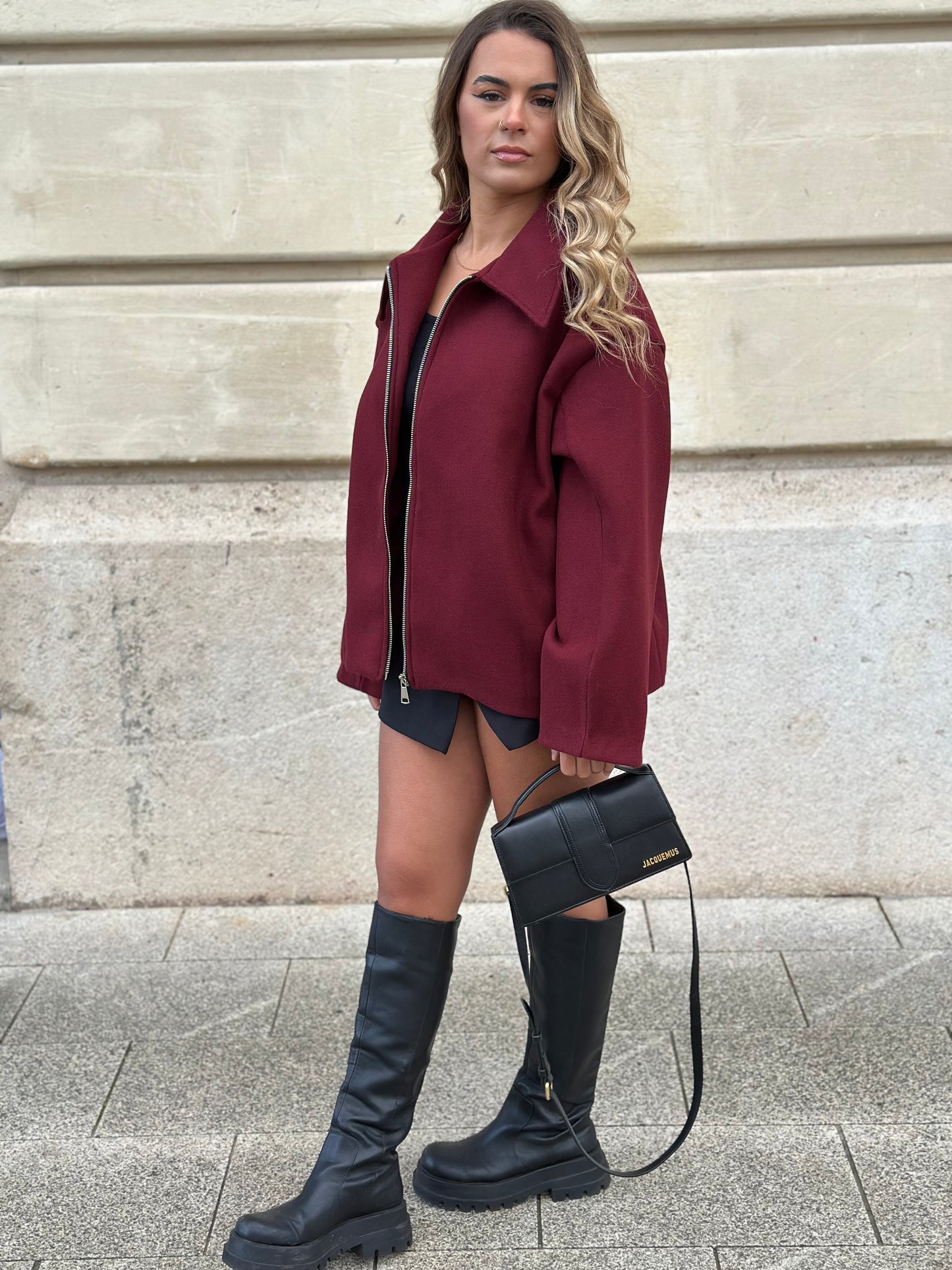 Veste Jun bordeaux