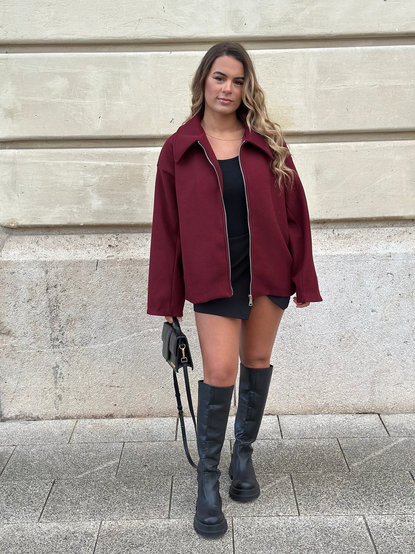 Veste Jun bordeaux