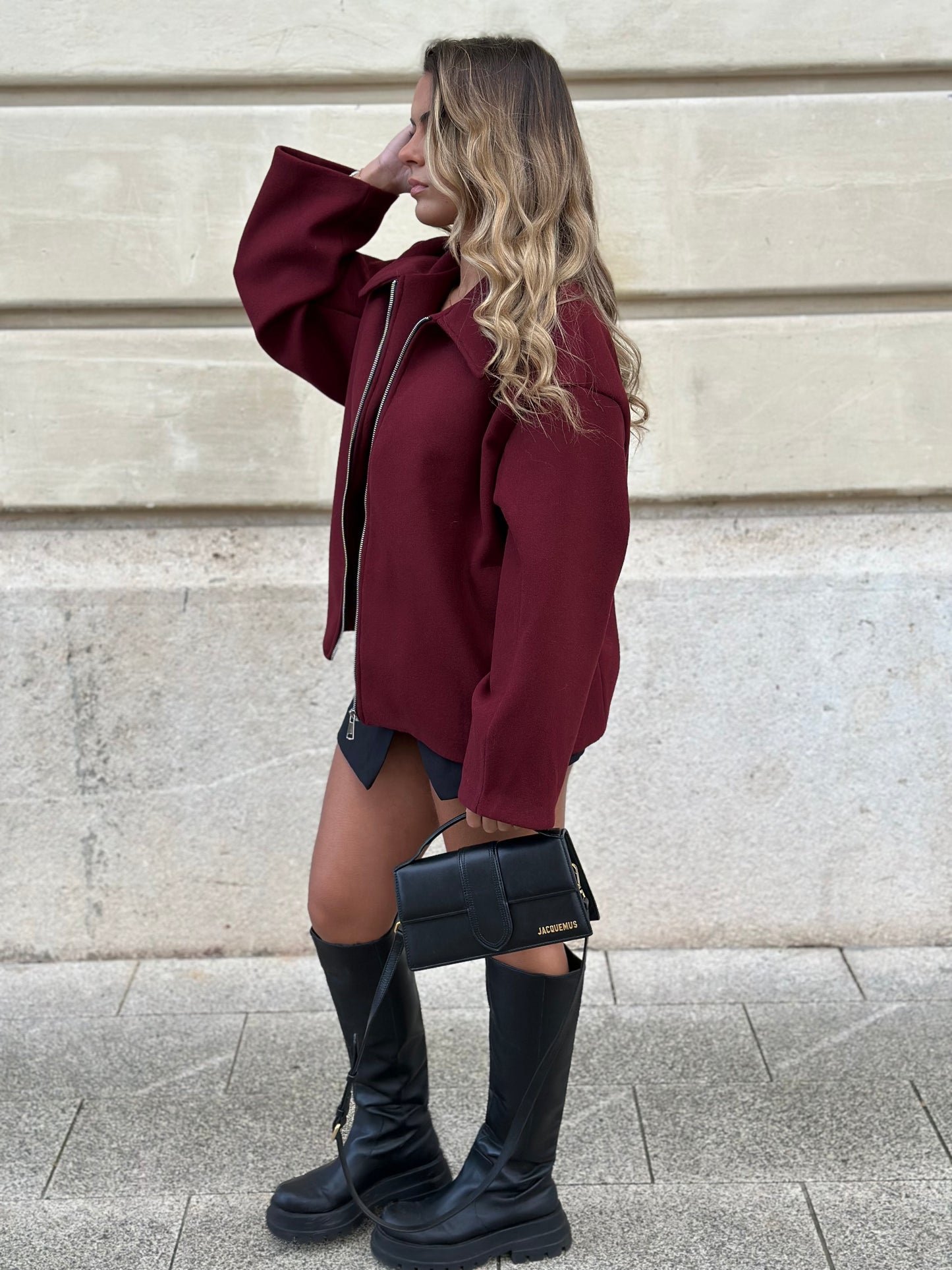 Veste Jun bordeaux