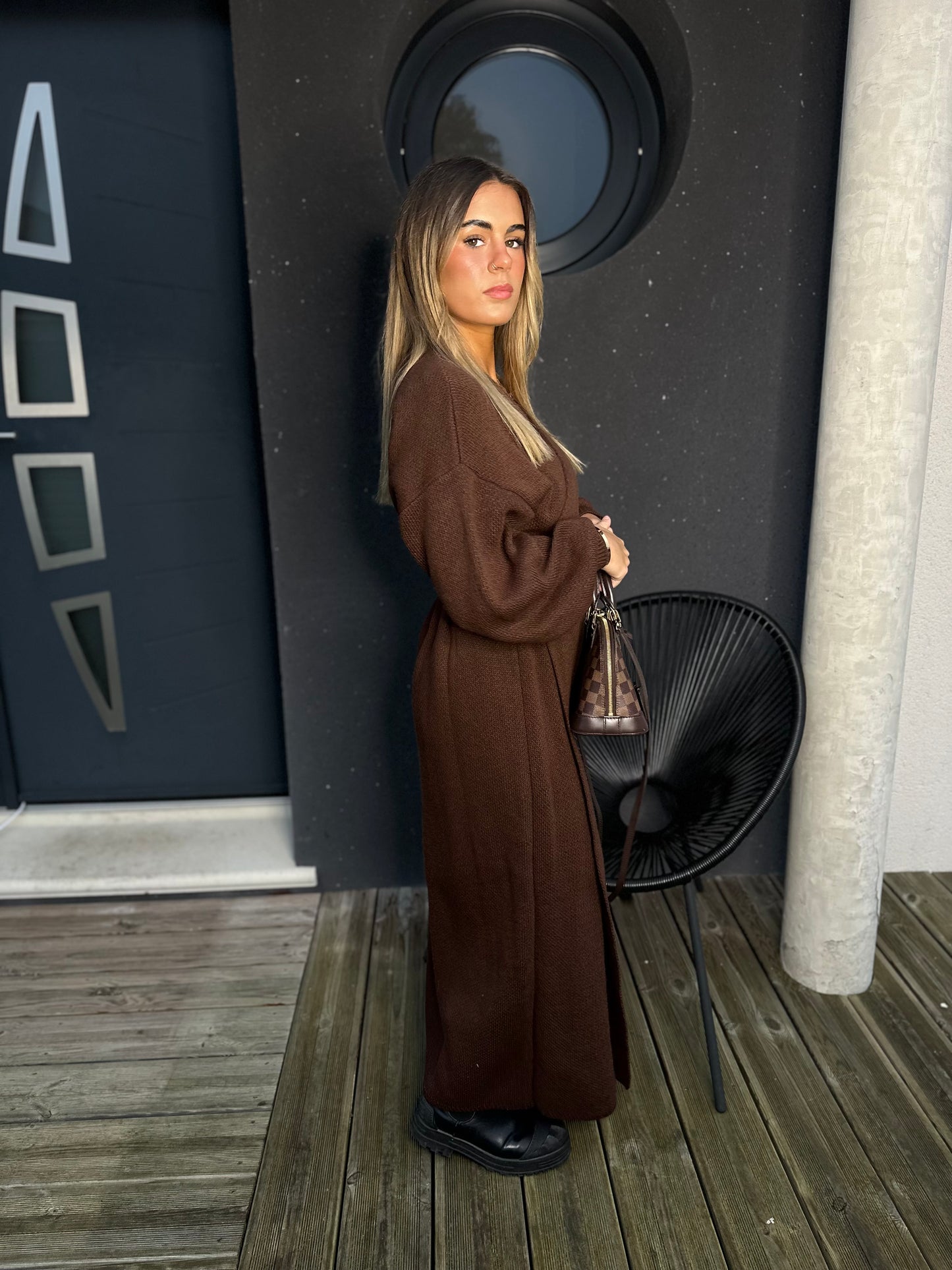 Robe Pull Sirine marron