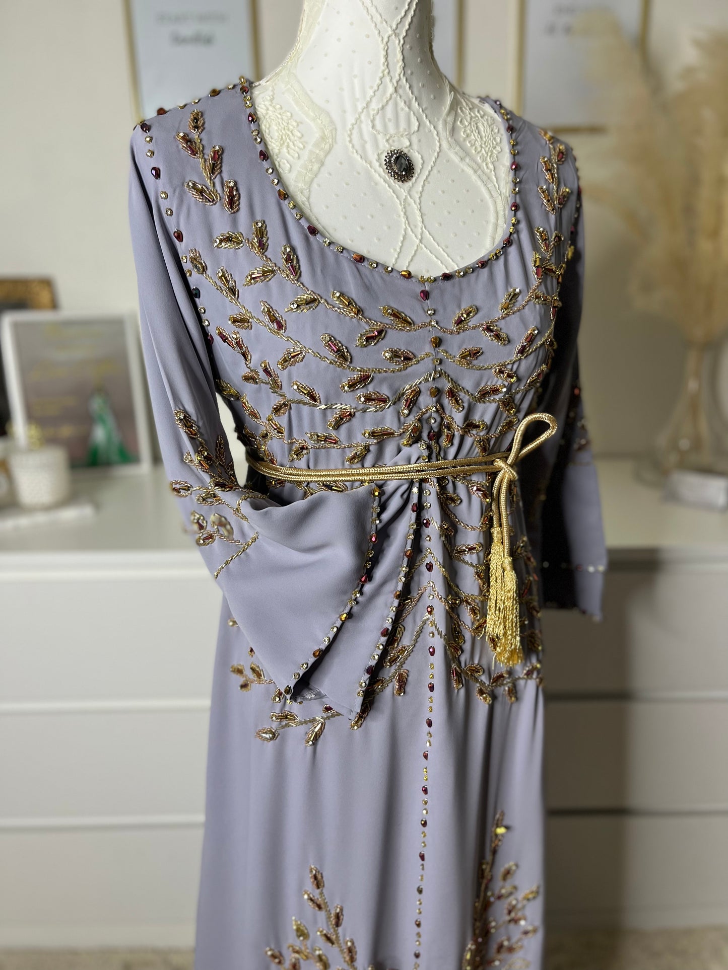 Caftan Miya Gris