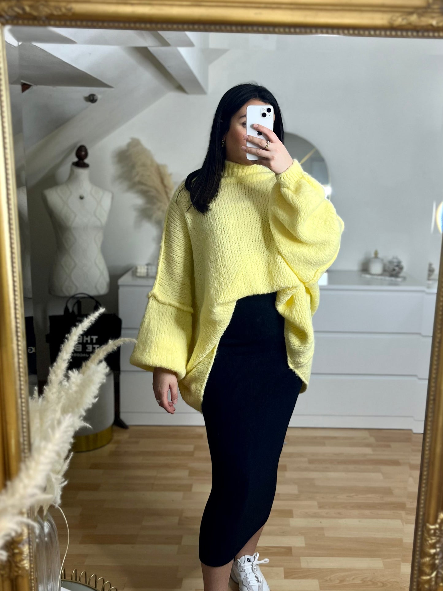 Pull Kendall jaune pastel