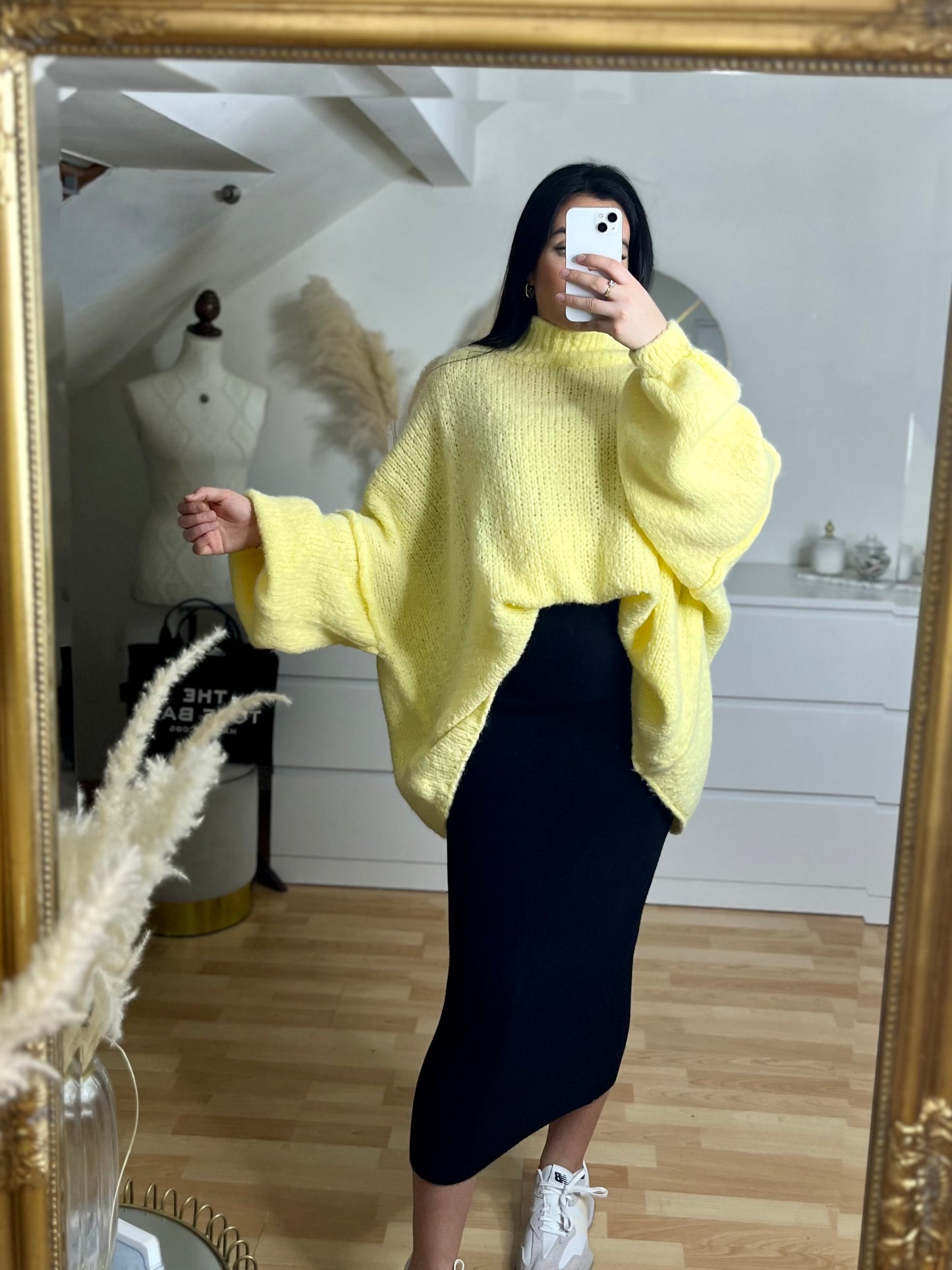 Pull Kendall jaune pastel